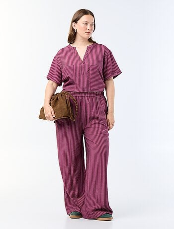 Kaftanblouse van soepele viscose