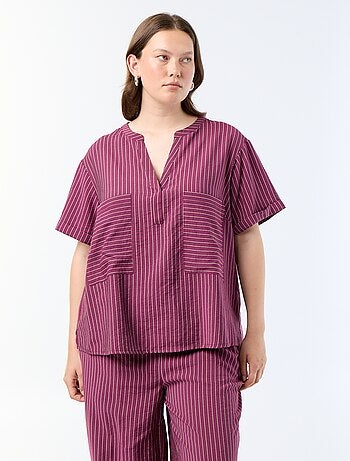 Kaftanblouse van soepele viscose