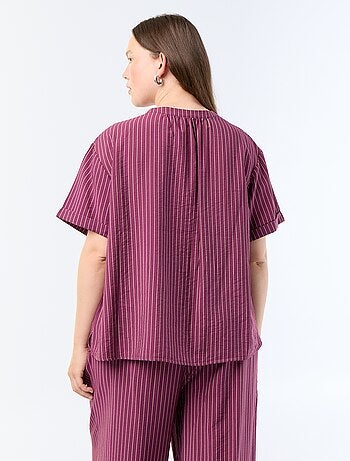 Kaftanblouse van soepele viscose