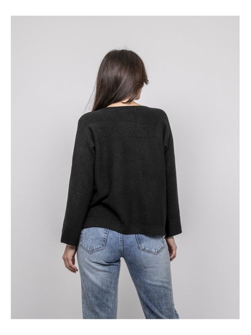 Kaju trui met boothals en strass-steentjes - Kiabi Kaju trui met boothals en strass-steentjes - Kiabi
