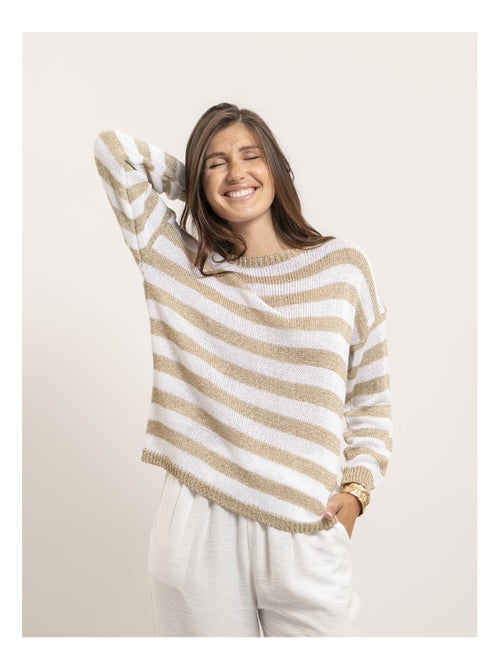 Kanina trui met lurex strepen - Kiabi Kanina trui met lurex strepen - Kiabi
