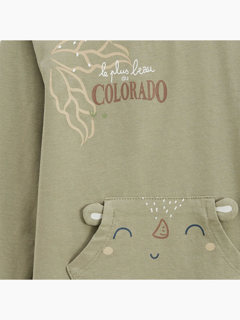 Kansas city 2-delige kinderpyjamaset Kaki - Kiabi