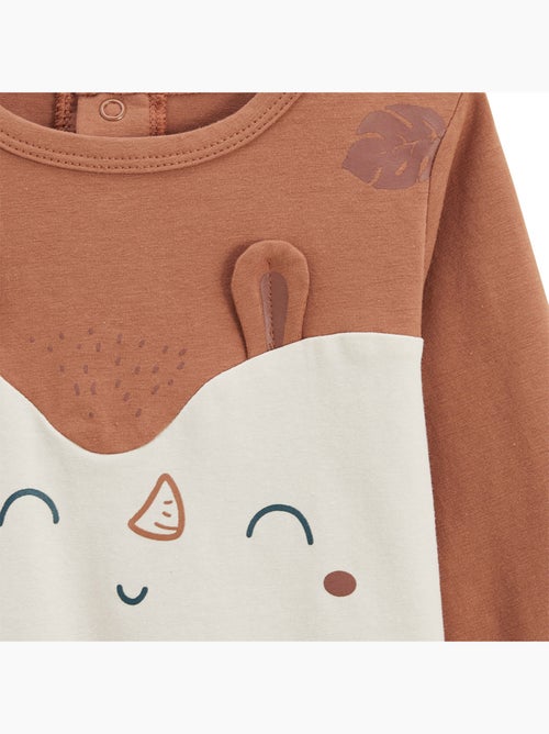 Kansas city tweedelige kinderpyjama met oprolbare voetjes - Kiabi