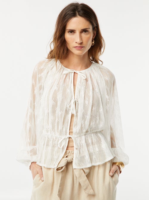 Kanten blouse - Kiabi
