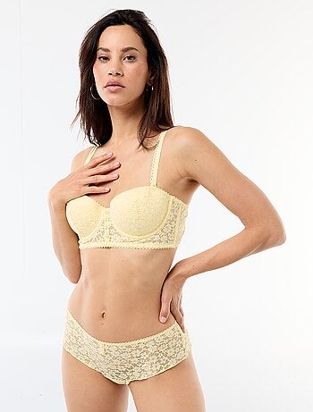 Kanten bustier beha