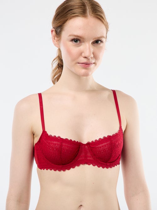 Kanten half-cupbeha - Kiabi