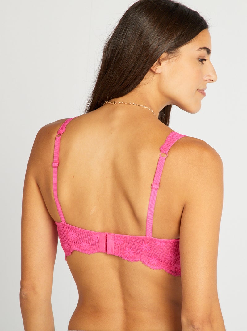 Kanten half-cupbeha ROSE - Kiabi