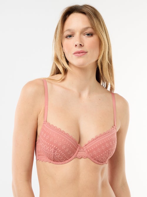 Kanten half-cupbeha - Kiabi