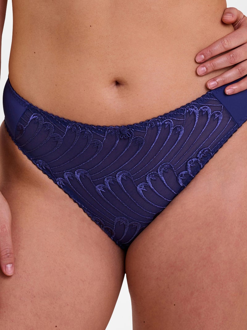 Kanten slip - 'Wolf Lingerie' BLAUW - Kiabi