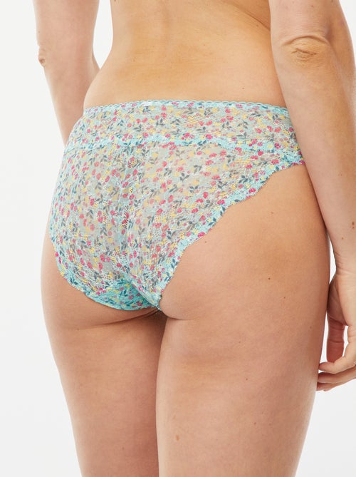 Kanten slip met driekleurige print - Kiabi