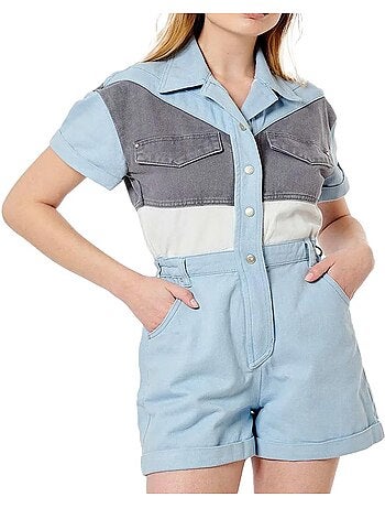 Kaporal axoe blauwe jumpsuit voor dames