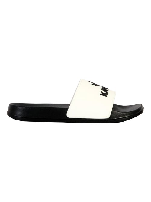 Kaporal baporal heren slippers wit/zwart - Kiabi Kaporal baporal heren slippers wit/zwart - Kiabi