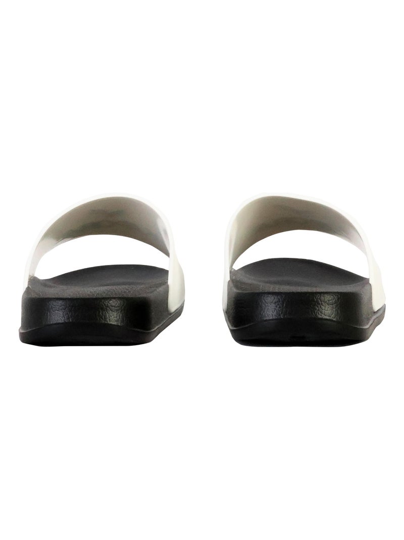 Kaporal baporal heren slippers wit/zwart Wit - Kiabi