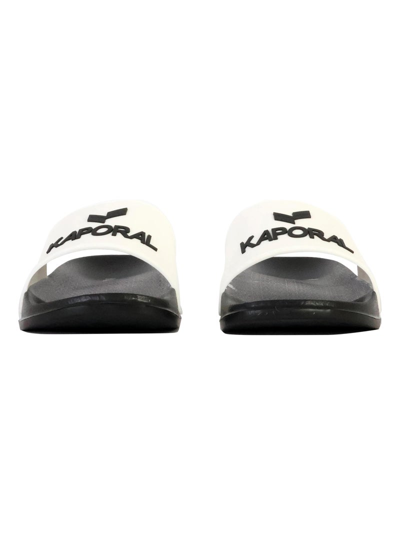 Kaporal baporal heren slippers wit/zwart Wit - Kiabi
