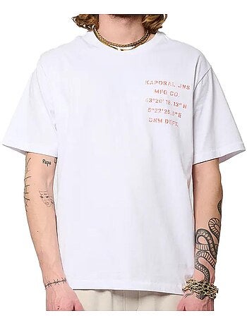 Kaporal barkh wit t-shirt voor heren