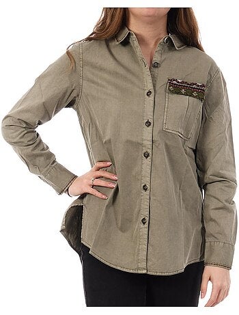 Kaporal barmy kaki blouse voor dames