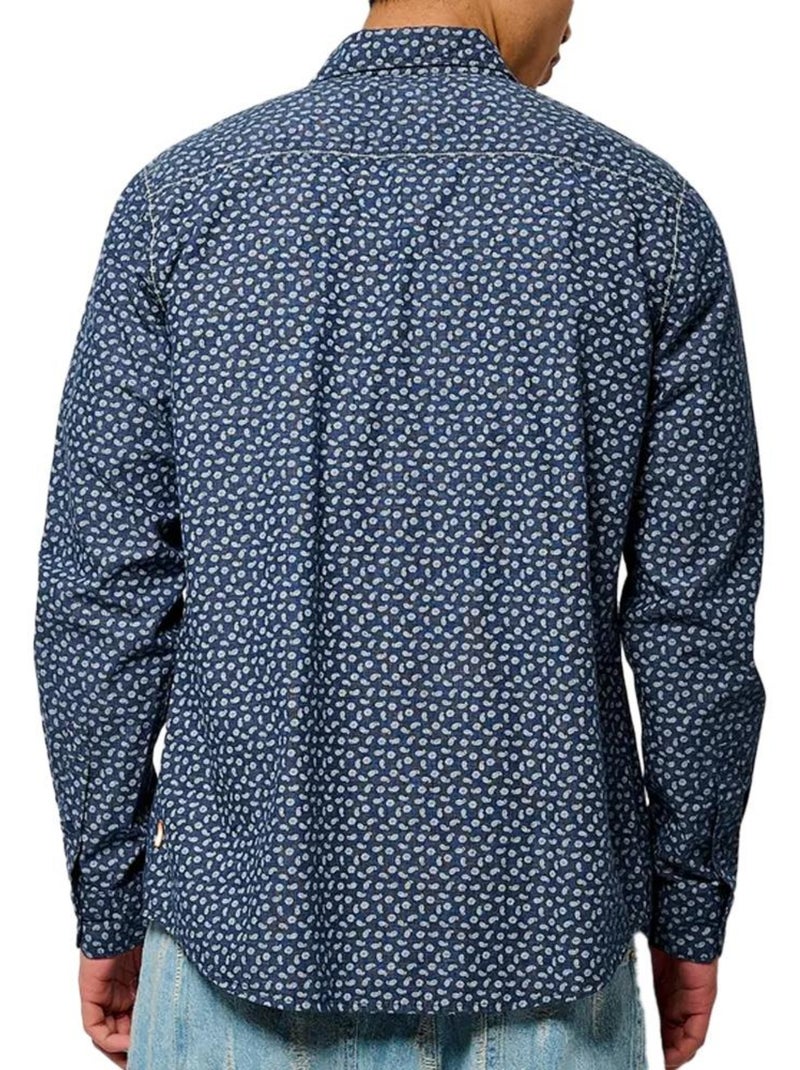 Kaporal bayun herenoverhemd - marineblauw Marineblauw - Kiabi