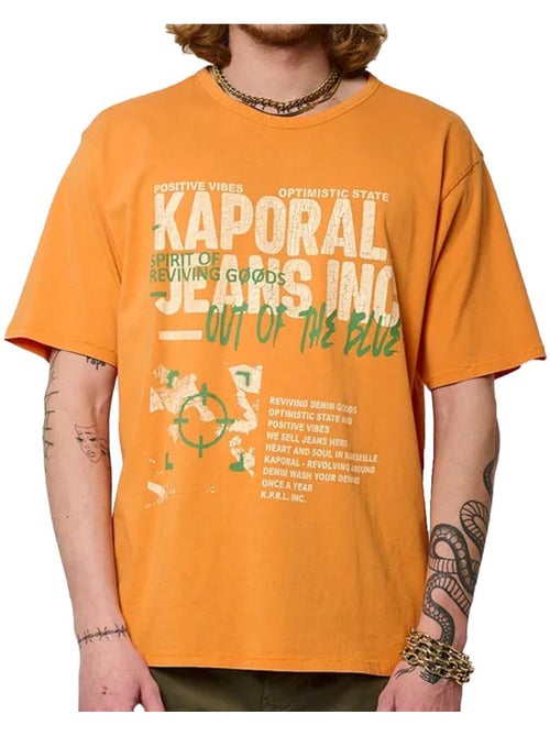 Kaporal belem oranje t-shirt voor heren - Kiabi Kaporal belem oranje t-shirt voor heren - Kiabi