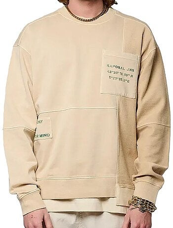 Kaporal bello beige heren sweatshirt