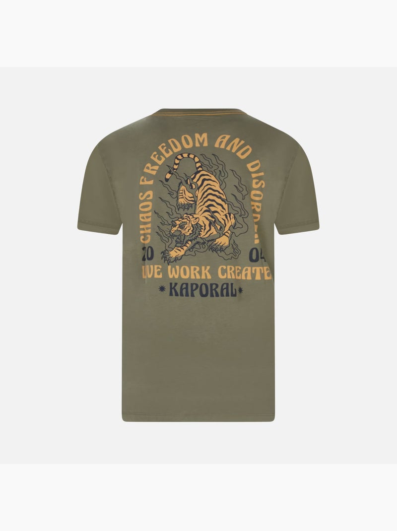 Kaporal BENZI Kaki T-shirt voor Heren Licht kakigroen - Kiabi