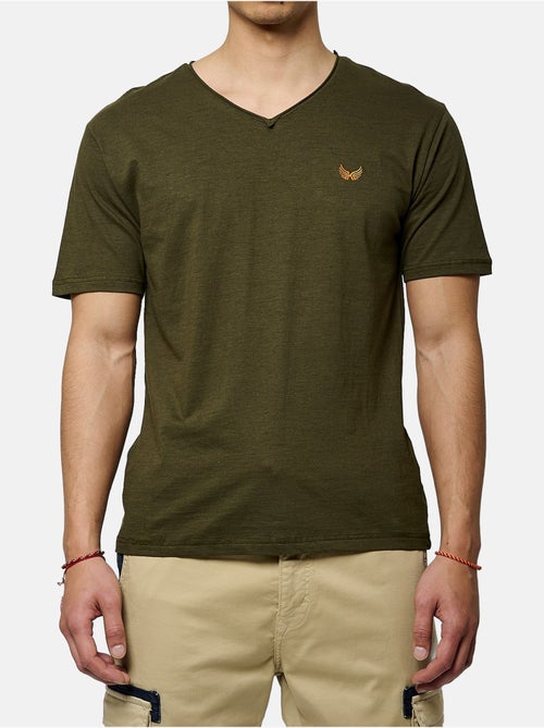 Kaporal BETER Kaki T-shirt voor Heren - Kiabi Kaporal BETER Kaki T-shirt voor Heren - Kiabi