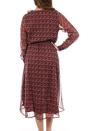 Kaporal bibi bordeaux jurk voor dames