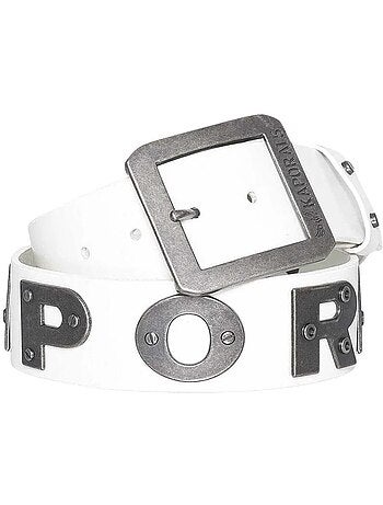 Kaporal bold witte herenriem