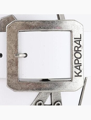 Kaporal bold witte herenriem