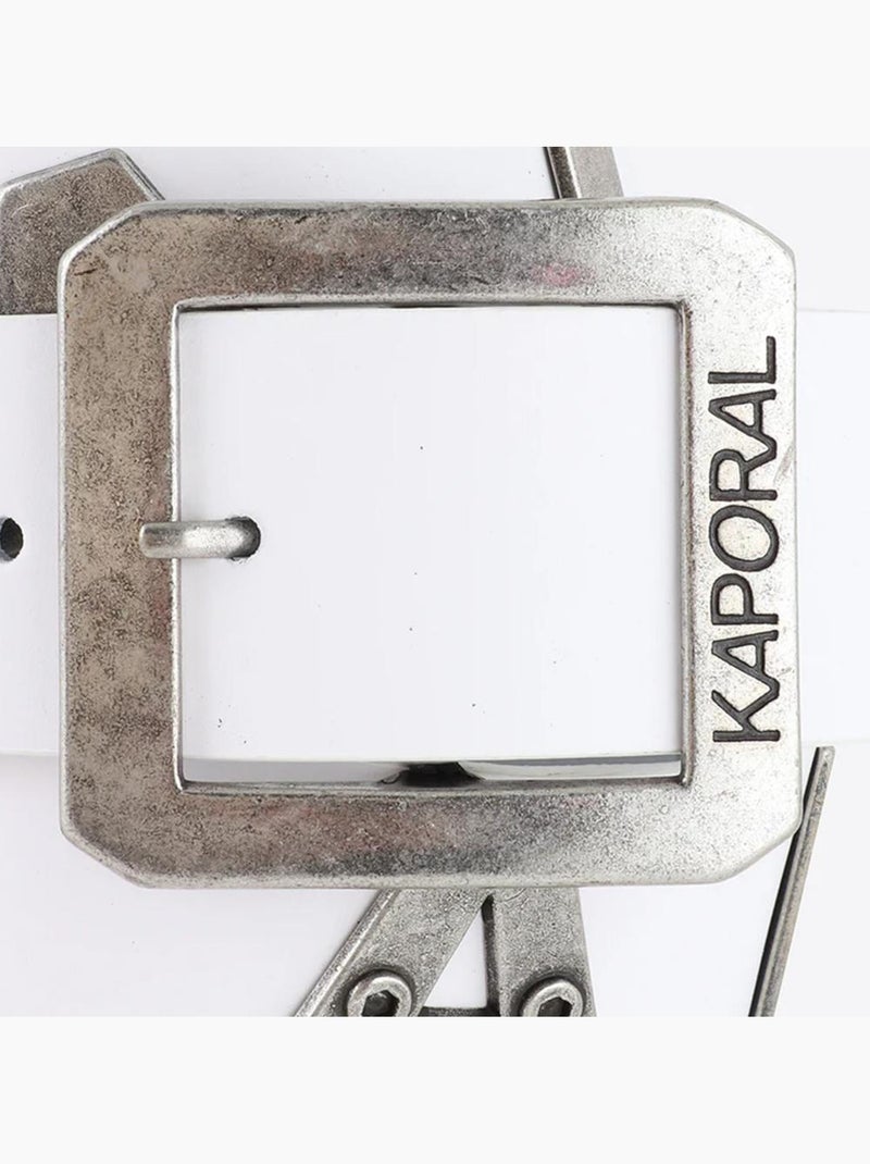 Kaporal BOLD Witte Herenriem Wit - Kiabi