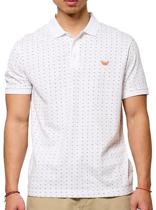 Kaporal boscie polo wit/oranje voor heren - Kiabi Kaporal boscie polo wit/oranje voor heren - Kiabi