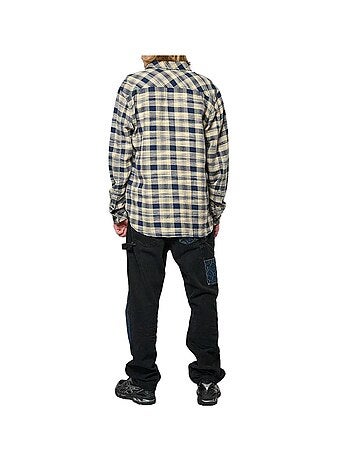 Kaporal bowyh24 heren overhemd blauw/beige