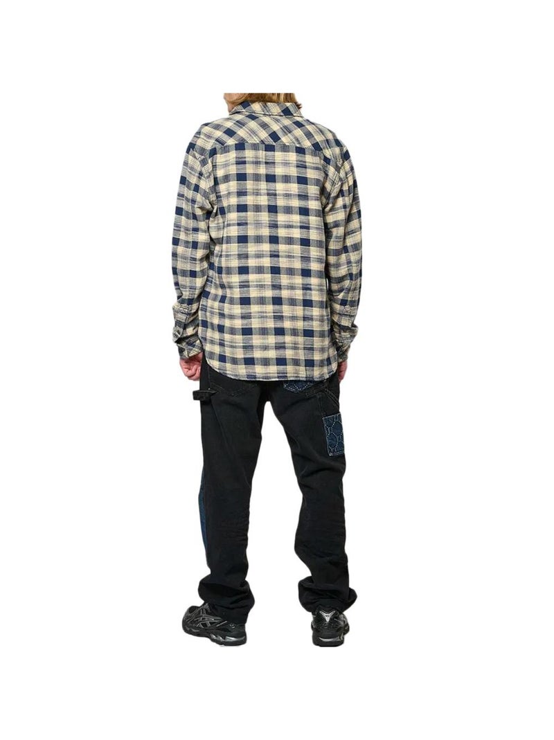 Kaporal BOWYH24 Heren overhemd blauw/beige Beige - Kiabi