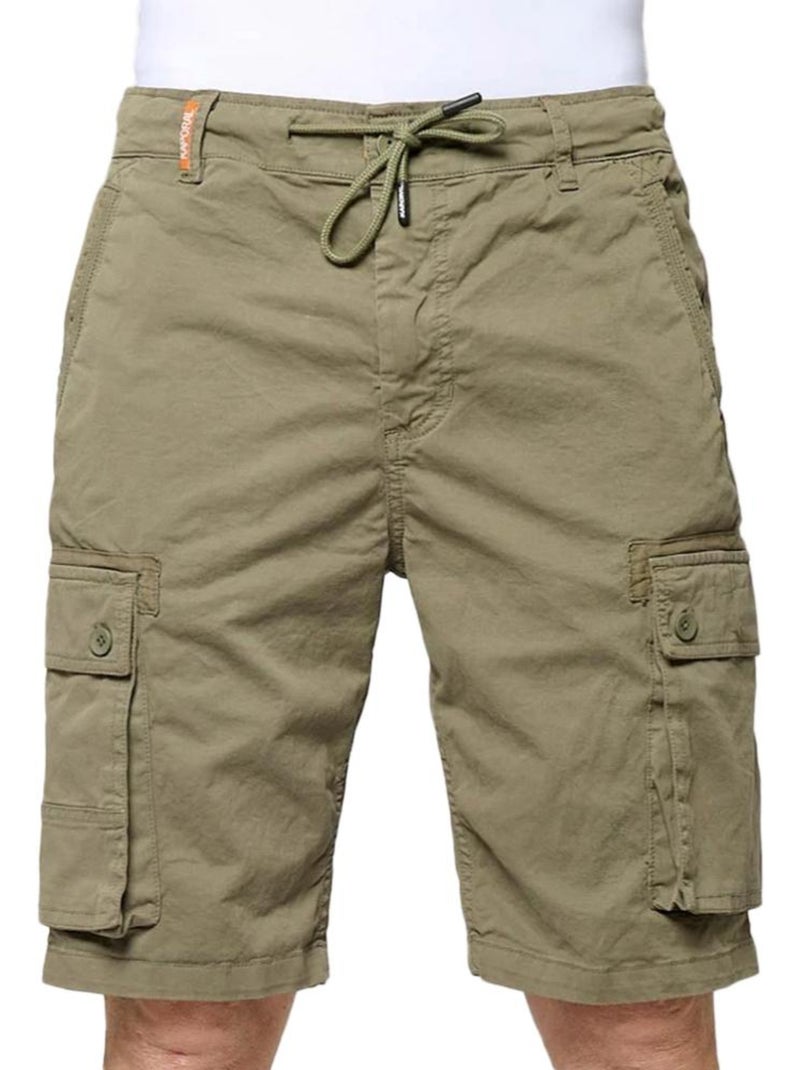 Kaporal Byron Kaki Korte Broek voor Heren Licht kakigroen - Kiabi