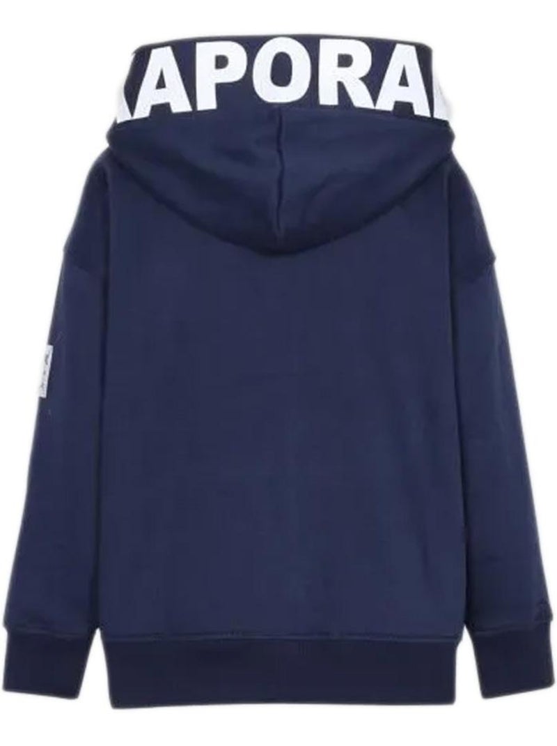 Kaporal Campus Jongens Hoodie met Rits Marineblauw Marineblauw - Kiabi