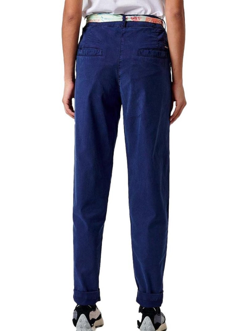 Kaporal CECIL Marine Dames Pantalon Vloeiend Marineblauw - Kiabi