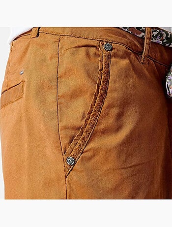 Kaporal cecils oranje dames fluwelen broek