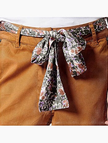 Kaporal cecils oranje dames fluwelen broek
