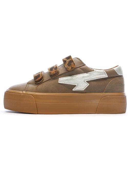 Kaporal clovia beige leopard sneakers - Kiabi Kaporal clovia beige leopard sneakers - Kiabi
