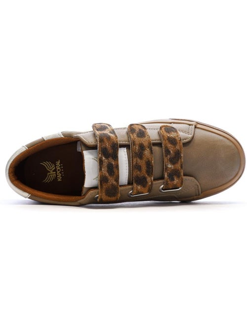 Kaporal clovia beige leopard sneakers - Kiabi Kaporal clovia beige leopard sneakers - Kiabi