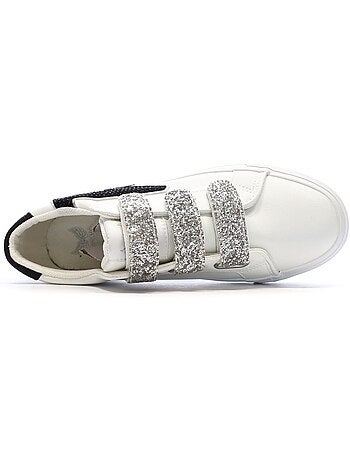 Kaporal clovia witte platform sneakers voor dames