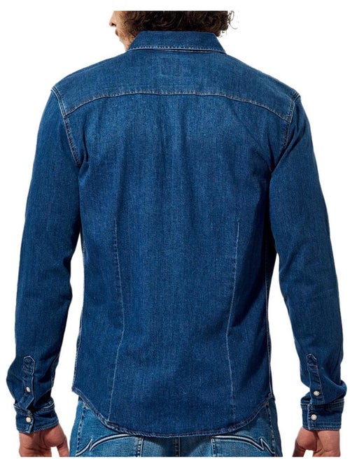 Kaporal DIEGO Herenoverhemd - Mid-Blauw - Kiabi Kaporal DIEGO Herenoverhemd - Mid-Blauw - Kiabi
