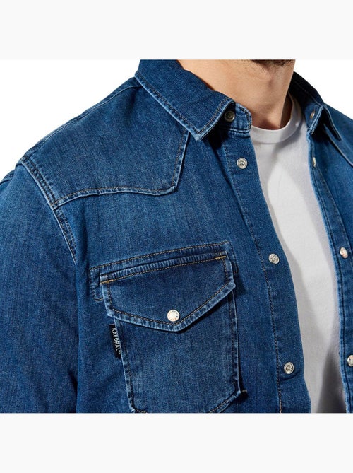 Kaporal DIEGO Herenoverhemd - Mid-Blauw - Kiabi Kaporal DIEGO Herenoverhemd - Mid-Blauw - Kiabi