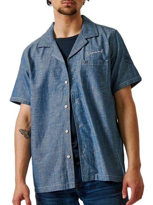 Kaporal DILON Heren Jeansoverhemd Blauw - Kiabi Kaporal DILON Heren Jeansoverhemd Blauw - Kiabi