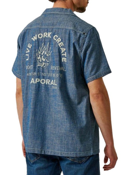Kaporal DILON Heren Jeansoverhemd Blauw - Kiabi Kaporal DILON Heren Jeansoverhemd Blauw - Kiabi