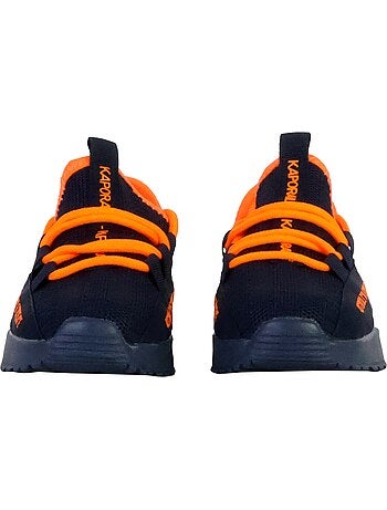 Kaporal dofini jongens sneakers marine/oranje
