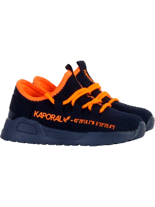 Kaporal dofini jongens sneakers marine/oranje - Kiabi