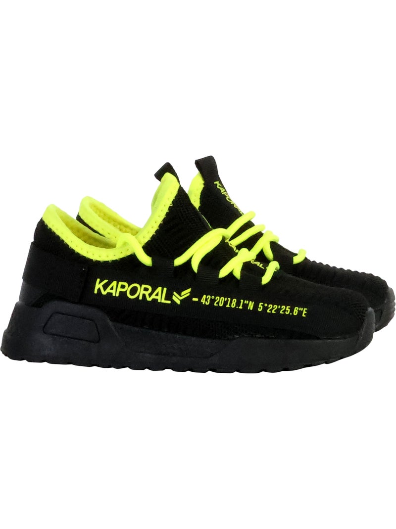 Kaporal dofini jongens sneakers zwart/geel Zwart Blauw - Kiabi