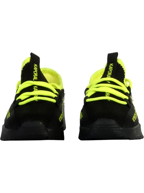 Kaporal dofini jongens sneakers zwart/geel - Kiabi