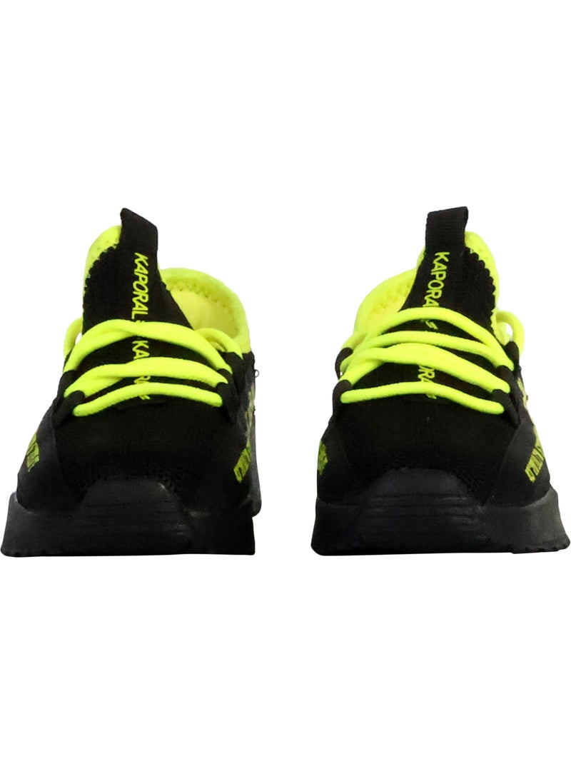 Kaporal dofini jongens sneakers zwart/geel Zwart Blauw - Kiabi