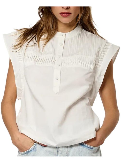 Kaporal Eddah Witte Damesblouse - Kiabi Kaporal Eddah Witte Damesblouse - Kiabi